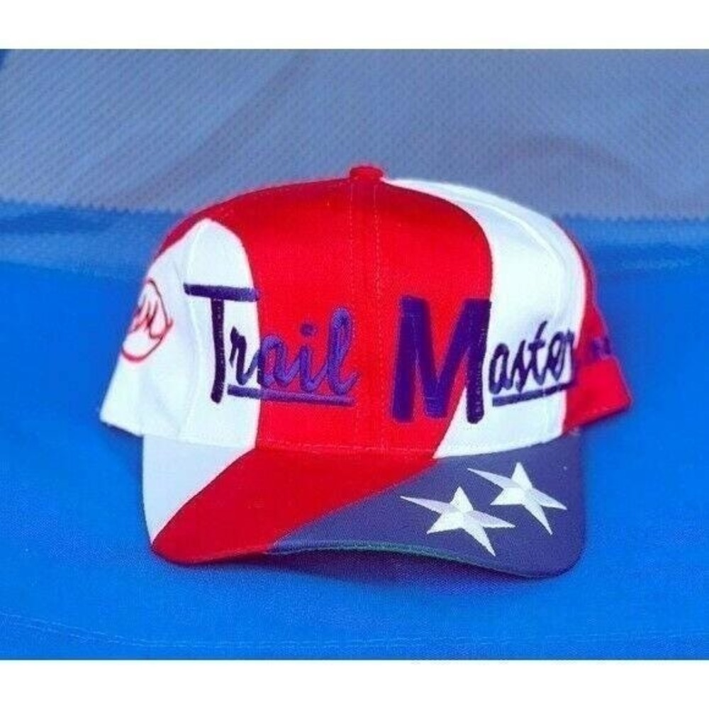 Trail Master Inc. vintage retro American flag big logo stars snapback cap hat